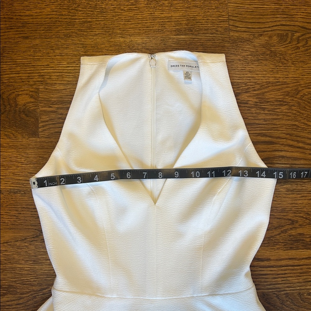 Dress The Population Catalina Crepe V-Neck Sleeveless A-Line Dress - Picture 5 of 9